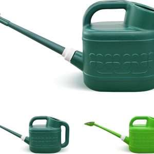 2 Gallon Watering Can for Outdoor Plants with Removable Long Spout and Stainless Steel Sprinkler Head, Large Plastic Watering Can for Garden Flowers Plants - 1