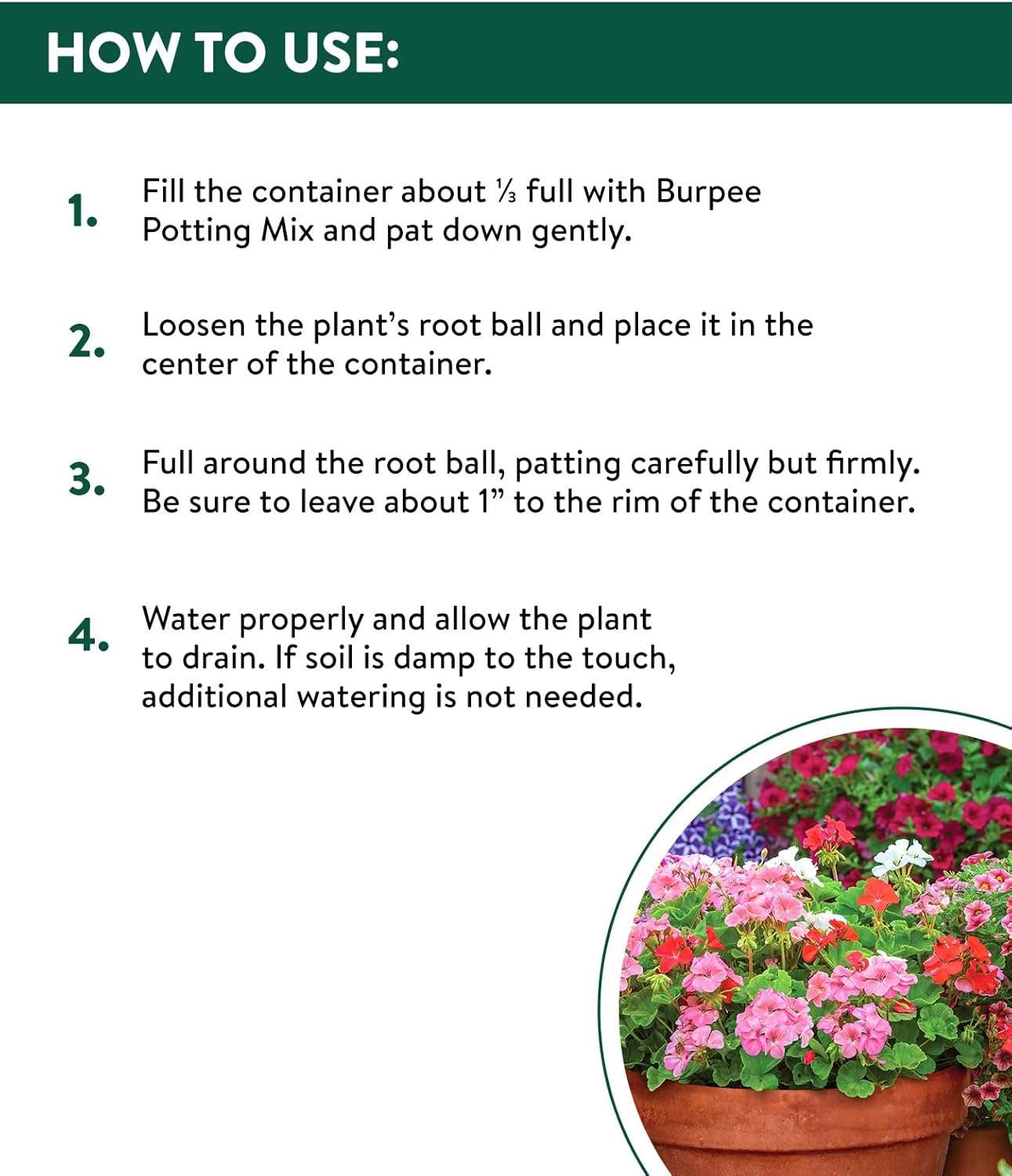 Burpee, 9 Quarts - Premium Organic Potting Natural Soil Mix Food Ideal for Container Garden-Vegetable, Flower & Herb Use for Indoor Outdoor Plant - 4