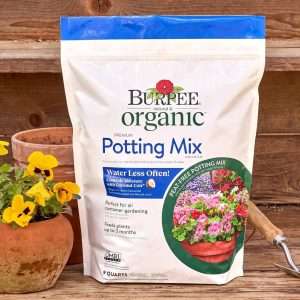 Burpee, 9 Quarts - Premium Organic Potting Natural Soil Mix Food Ideal for Container Garden-Vegetable, Flower & Herb Use for Indoor Outdoor Plant - 5