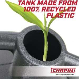 Chapin International 47998- 2-Gallon Tru-Stream Outdoor and Indoor 100% Recycled Plastic Watering Can, Removable Nozzle, Black - 3