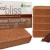 Coco Coir 650gm Bricks - Organic Coco Coir for Plants & Gardening - OMRI-Listed Cocopeat for Garden Soil, Seed Starter Soil, & Mulch - Organic Coconut Bricks - Coconut Fiber Potting Mix - 1