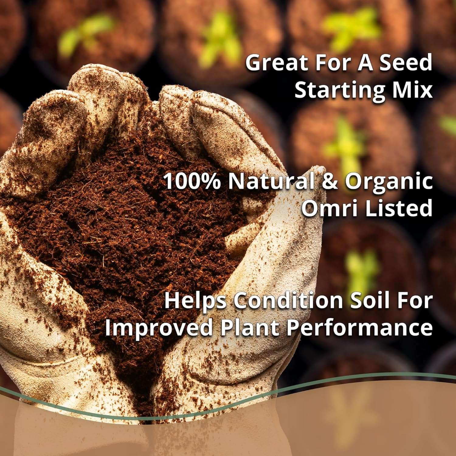 Coco Coir 650gm Bricks - Organic Coco Coir for Plants & Gardening - OMRI-Listed Cocopeat for Garden Soil, Seed Starter Soil, & Mulch - Organic Coconut Bricks - Coconut Fiber Potting Mix - 6