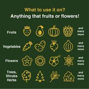 Farmer’s Secret Fruit & Bloom Booster Fertilizer (32oz) - Super Concentrated - Increases Flowering and Yield on All Varieties of Fruits, Vegetables and Flowers - 3