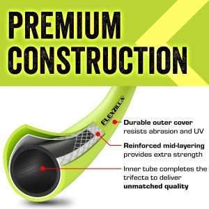 Flexzilla Garden Hose 5-8 in. x 50 ft, Heavy Duty, Lightweight, Durable, ZillaGreen - HFZG550YW-E - 3