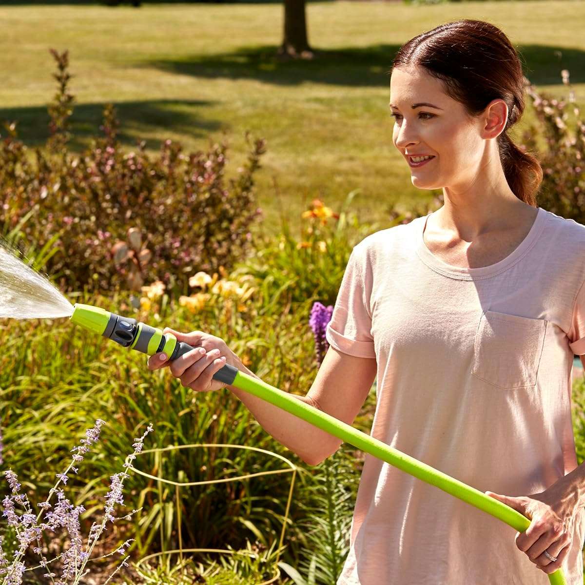 Flexzilla Garden Hose 5-8 in. x 50 ft, Heavy Duty, Lightweight, Durable, ZillaGreen - HFZG550YW-E - 5