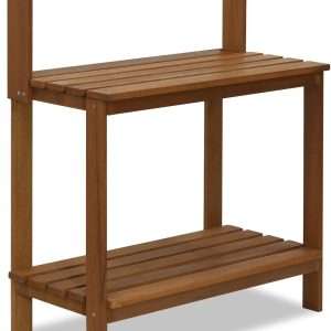 Furinno FG17478 Tioman Outdoor Patio Furniture Hardwood Potting Bench, Natural - 1