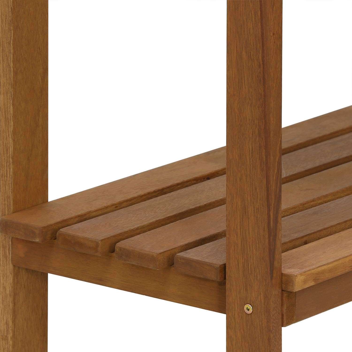 Furinno FG17478 Tioman Outdoor Patio Furniture Hardwood Potting Bench, Natural - 8