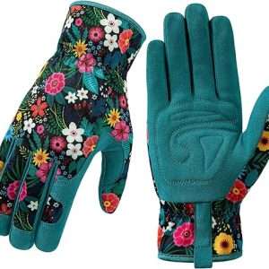 Gardening Gloves for Women, Breathable leather Garden Gloves with Grip, Thorn-Proof Puncture-Resistant Work Gloves - 1