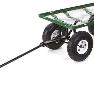 Gorilla Carts GOR400-COM Steel Garden Cart, Steel Mesh Removable Sides, 3 cu ft, 400 lb Capacity, Green - 6