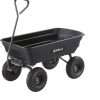 Gorilla Carts Heavy Duty Poly Utility Dump Wagon Garden Cart w-Pneumatic Tires, 4 Cu Ft - 600 lb Capacity Outdoor Wheelbarrow for Yard, Landscaping & Gardening - 1