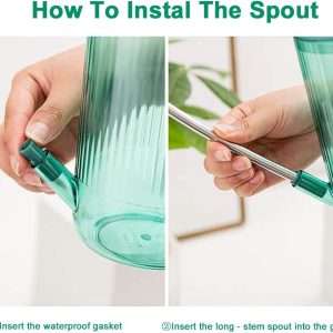 Long Spout Watering Can Indoor, Small Watering Cans for House Plants, Flowers, Succulents 33.8oz - 6