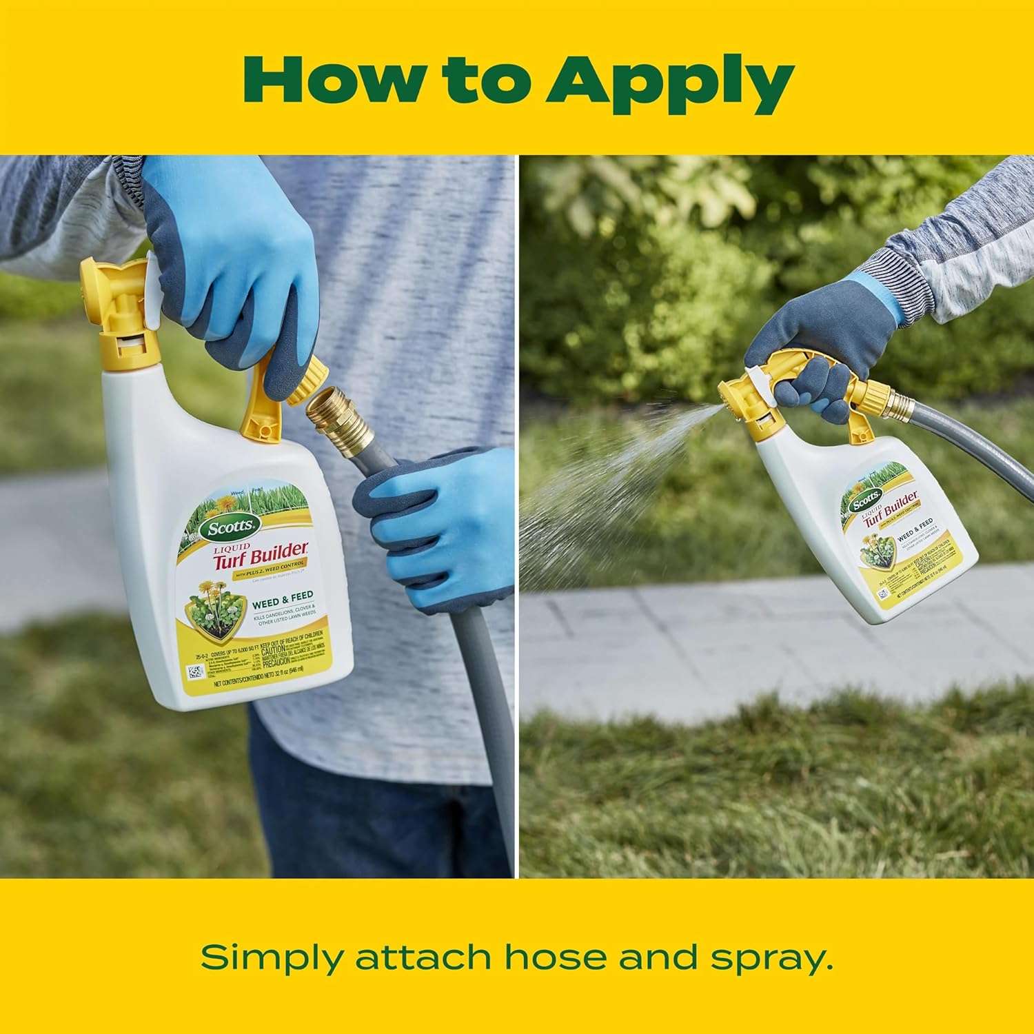 Scotts Liquid Turf Builder with Plus 2 Weed Control, Liquid Weed Killer and Fertilizer, 32 fl. oz. - 4