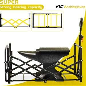 VIC Collapsible Folding Wagon Extra Long Extender Wagon Cart,Beach Wagons Cart Heavy Duty Foldable, Utility Grocery Car with Side Pocket for Camping Garden Sports, V1 - 3