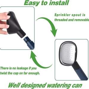 Watering Can 1 Gallon for Indoor Plants, Garden, Outdoor Plant House Flower, Gallon Large Long Spout with Sprinkler Head - 4