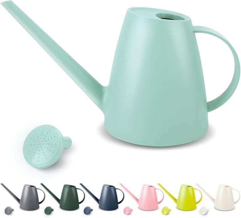 Watering Can for Indoor Plants, Small Watering Cans for House Plant Garden Flower, Long Spout Water Can for Outdoor Watering Plants 1. 8L 1/2 Gallon (Green)