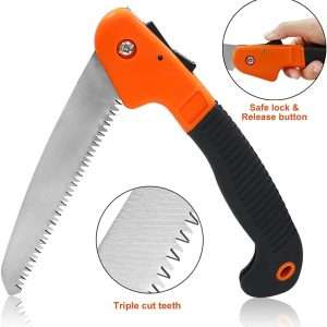 Garden Tool Set,10 PCS Stainless Steel Heavy Duty Gardening Tool Set with Soft Rubberized Non-Slip Ergonomic Handle Storage Tote Bag,Gardening Tool Set Gifts for Women and Men - 7