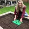 Seeding Square - Patented Seed and Seedling Spacer Tool for Bigger Harvests, Organized Plants & Fewer Weeds – Color-Coded Gardening Template with Magnetic Dibber, Ruler & Planting Guide - 1