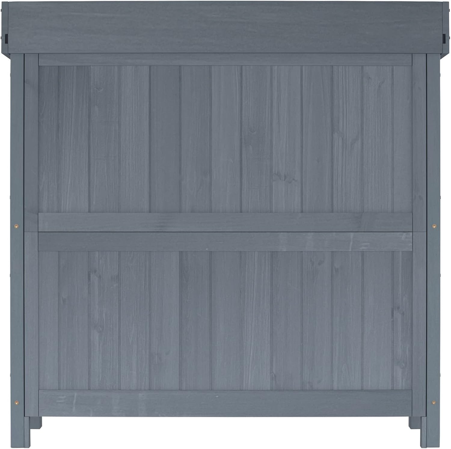 Outdoor Garden Patio Wooden Storage Cabinet Furniture Waterproof Tool Shed with Potting Benches Outdoor Work Station Table - 9