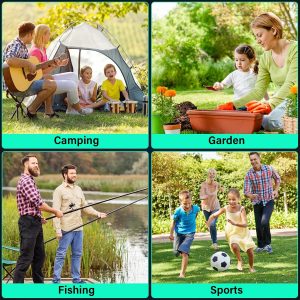 Collapsible Wagon Cart with Wheels Foldable- 360LBS Heavy Duty Folding Utility Wagon - Portable All Terrain Grocery Wagon Cart for Groceries Shopping Outdoor Camping Fishing Sports - 8