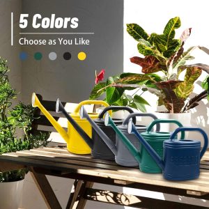 2 Gallon Watering Can, Outdoor Watering Can for Plants, Garden Water Can with Removable Long Spout and Stainless Steel Sprinkler Head, Large Water Can for Greenhouse (Dark Blue, 2 Gallon) - 7