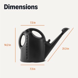Amazon Basics, Watering Can, Black, 2.64 Gallon Capacity - 5