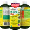 10-10-10 All Purpose Plant Food - Liquid Fertilizer with Seaweed Kelp & Iron - Indoor & Outdoor Plant Food, Vegetables, Flowers, Lawn & Garden 1x8oz - 1