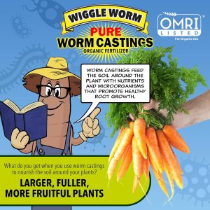 100% Pure Organic Mineral-Dense Worm Castings Fertilizer, 30lbs - Improves Soil Fertility and Aeration for Growing Better Houseplants, Vegetables, and More - 5