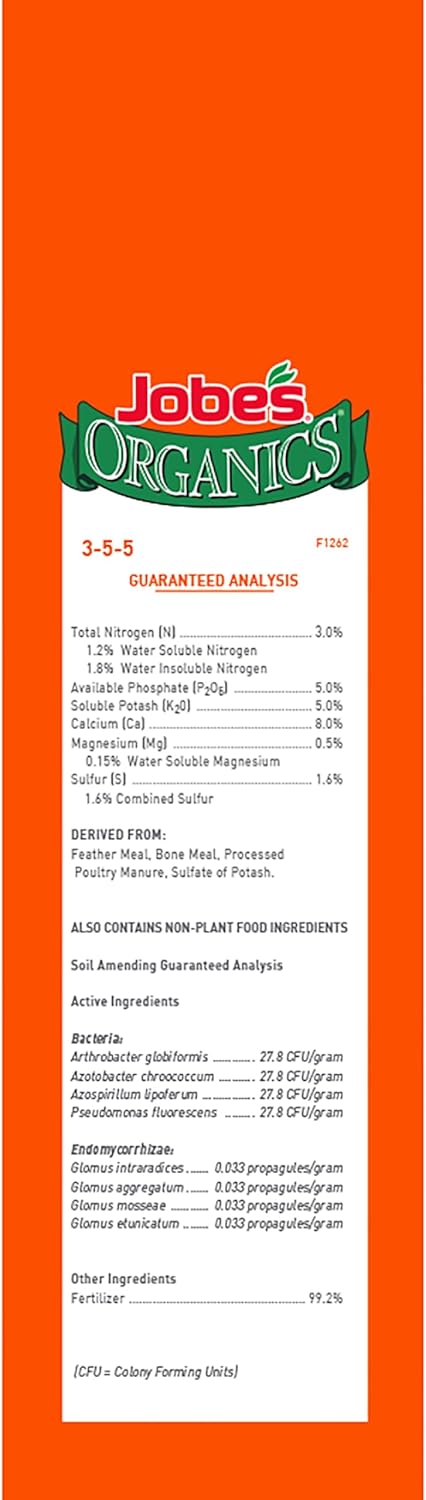 Jobe’s Organics Granular Garden Fertilizer, Easy Plant Care Fertilizer for Fruit and Citrus Plants and Trees, 4 lbs Bag - 2