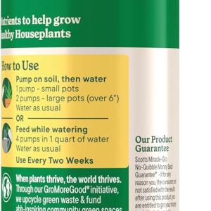 Miracle-Gro Indoor Plant Food for All Plants, Liquid Plant Food for Houseplants, Flowers, Vegetables, Herbs, and More, 8 fl. oz., 2-Pack - 10