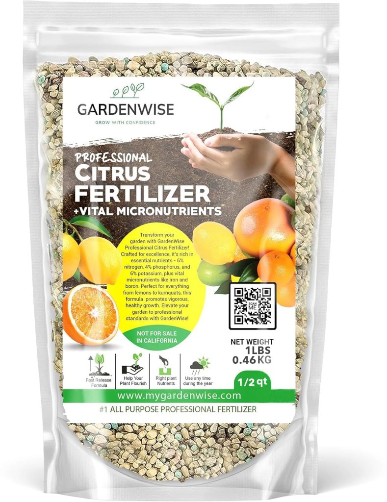Professional Citrus Fertilizer + Vital Micronutrients; Perfect Balanced NPK for All Citrus; for Indoor and Outdoor Plants; Orange, Lime, Avocado and Lemon Tree Fertilizer - 1