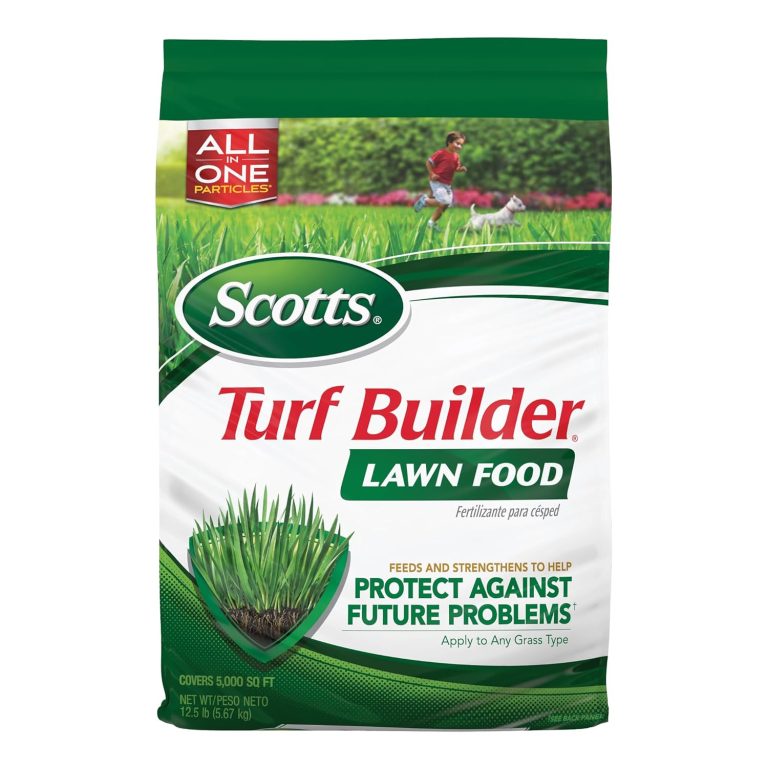 Scotts Turf Builder Lawn Food – Fertilizer for All Grass Types, 5,000 sq. ft., 12.5 lbs.
