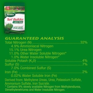Scotts Turf Builder Lawn Food - Fertilizer for All Grass Types, 5,000 sq. ft., 12.5 lbs. - 2