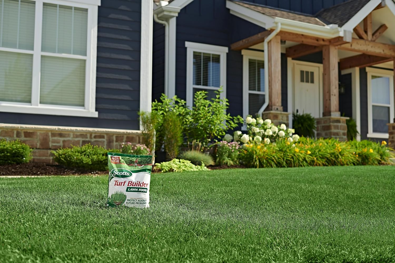 Scotts Turf Builder Lawn Food - Fertilizer for All Grass Types, 5,000 sq. ft., 12.5 lbs. - 9
