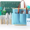 VerdantVibes 9-Piece Garden Tool Set - Heavy Duty Gardening Hand Tools with Ergonomic Non-Slip Grips, Rust-Resistant Shovel, Trowel, Rake, Pruner & Storage Bag - Ideal Gardening Gifts for Women - 1