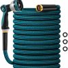 Garden Hose 50ft, Non-Expanding Water Hose Ultra Lightweight, Kink-Free, Sturdy, Flexible, Abrasion Resistant Hose for Yard, Lawn, Outdoor, Marine and Camper - 1