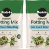 Miracle-Gro Indoor Potting Mix for Seed Starting, 8 qt. (2-Pack) - For Starting Vegetable, Flower, and Herb Seeds Indoors, Excellent for Cuttings - 1