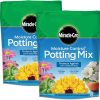 Miracle-Gro Moisture Control Potting Mix, 8 qt. (2-Pack) - Plant Soil For Container Plants, Protects against Over- and Under-Watering - 1