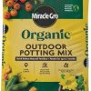 Miracle-Gro Organic Outdoor Potting Mix, 16 qt. - Plant Soil For Outdoor Container Plants, Contains Quick-Release Natural Fertilizer, OMRI Listed - 1