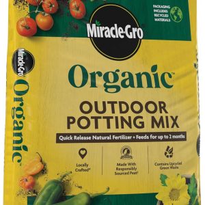 Alternative view of Miracle-Gro Organic Outdoor Potting Mix, 16 qt. | Plant Soil For Outdoor Container Plants, Contains Quick-Release Natural Fertilizer, OMRI Listed