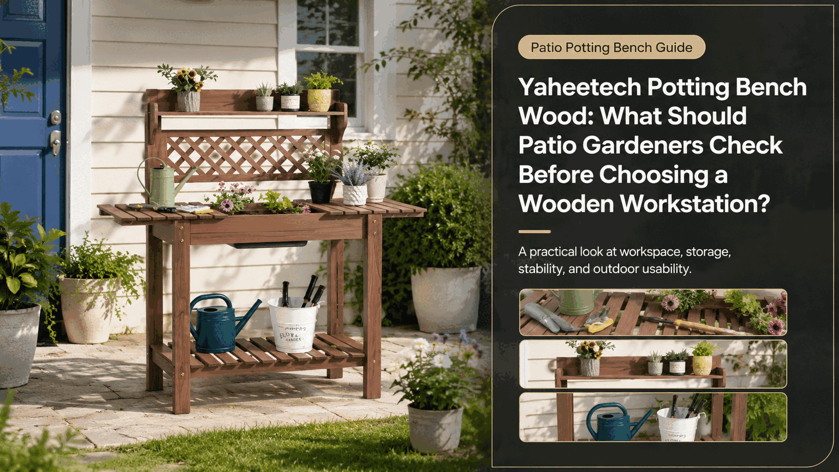 Yaheetech Potting Bench Wood gardening guide featured image