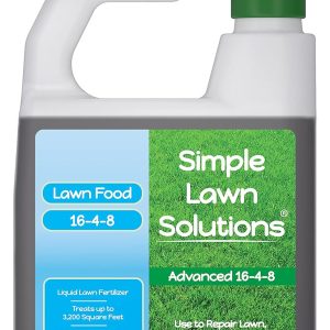 Advanced 16-4-8 Balanced NPK - Lawn Food Quality Liquid Fertilizer - Spring & Summer Concentrated Spray - Any Grass Type - Simple Lawn Solutions (32 Ounce) - 1