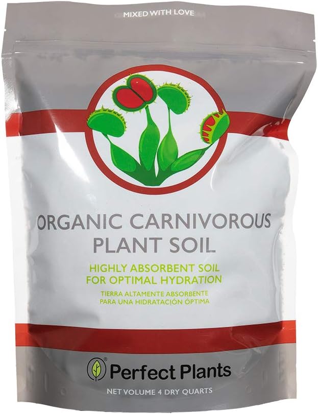 Perfect Plants Carnivorous Plant Soil, 4 qt, Venus Fly Trap Potting Mix - 1