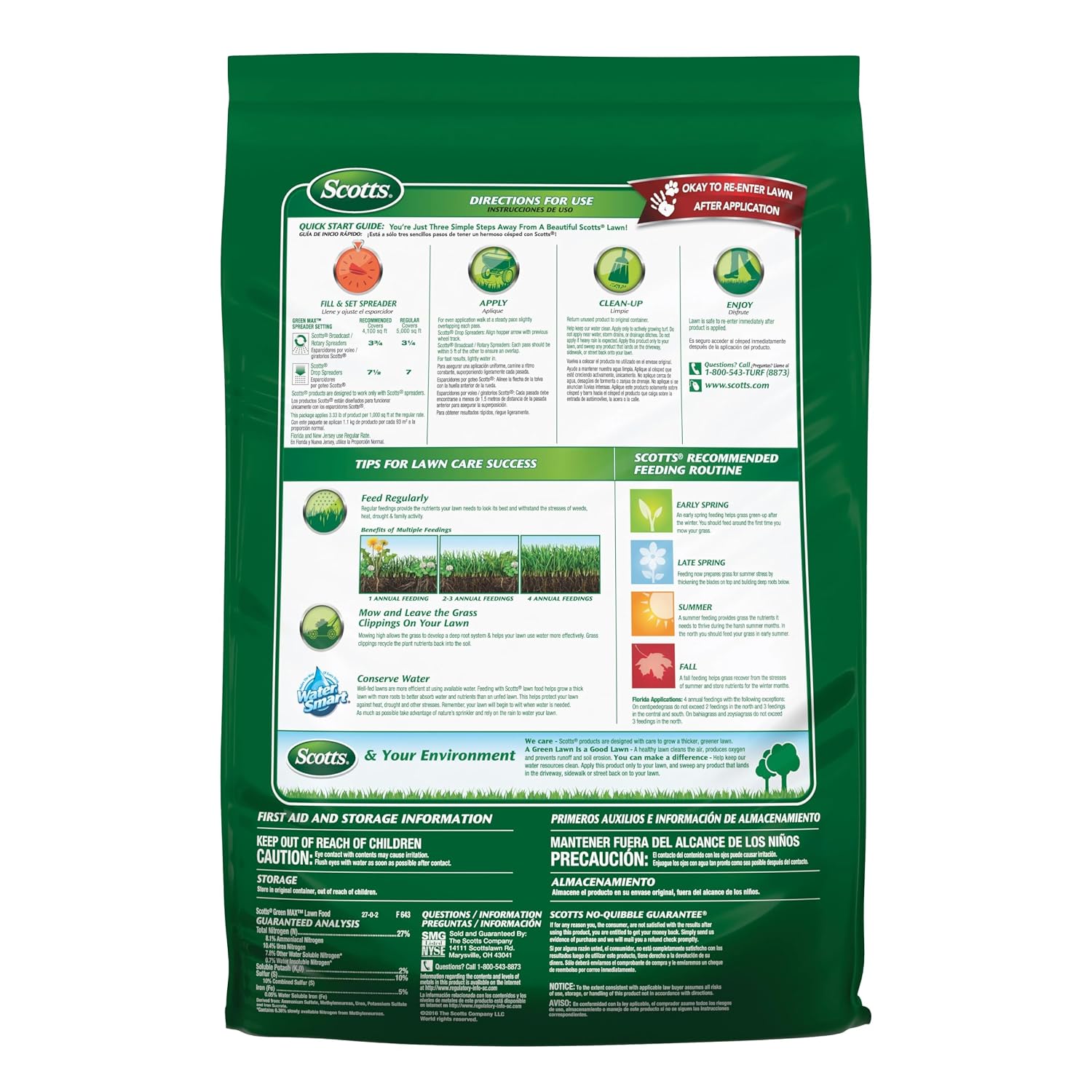 Scotts Green Max Lawn Food, 16.67 lbs. - Image 10